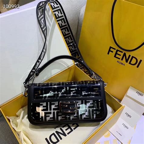 fendi clear tote bag|Fendi tote bag vintage.